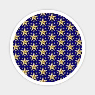 Golden Stars Pattern Magnet